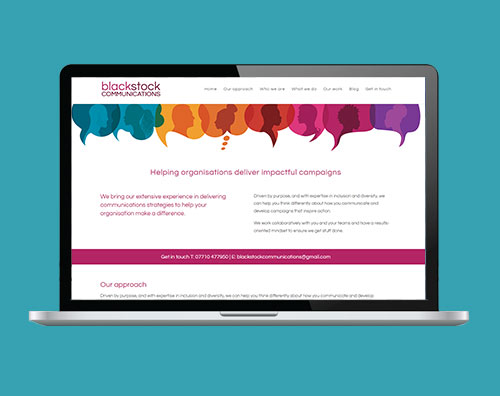 Blackstock Communications website by Kite Web Design