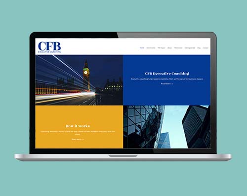 CFB Executive Coaching website built by Kite Web Design